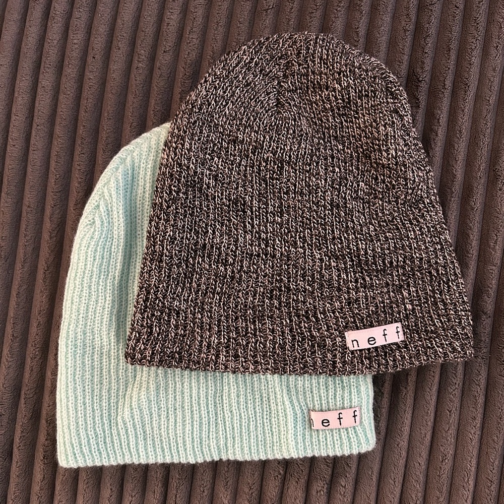 Neff Beanie Duo - Black and Mint